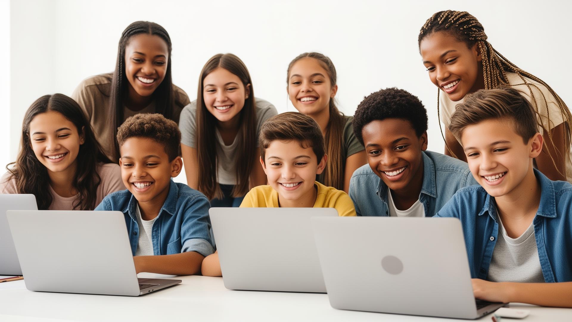 Diverse students learning online with XpertEd Learning Solutions
