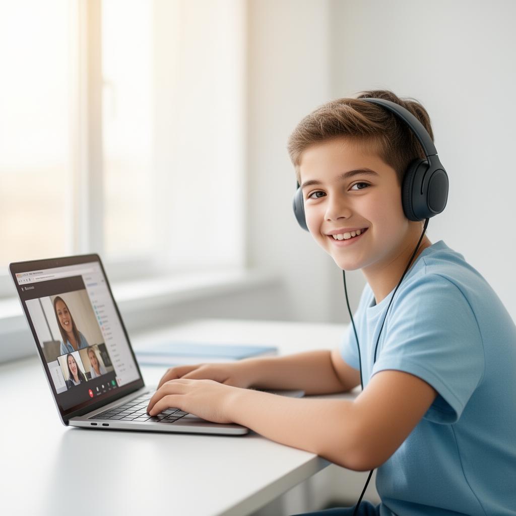 Student in a personalized one-on-one online class with an XpertEd trainer